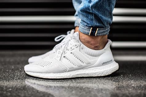 adidas ultra boost leder weiß|adidas white ultra boost.